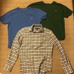 Lot of 3 Ralph Lauren/Polo Assn shirts
